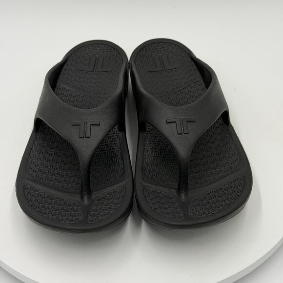 TELIC Energy Flip Flop Recovery Comfort Arch Support Black Shoe Size M (M8/W9) - Picture 3 of 8